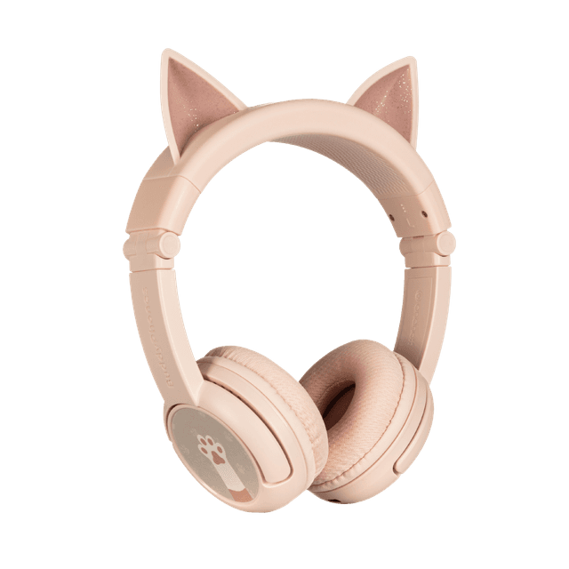 BUDDYPHONES PlayEars+ Bluetooth Wireless Headset - Superb Sound & Playful Animal Ears Design - Cat - Pink - SW1hZ2U6MTY3OTU2Ng==