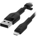 Belkin BOOST CHARGE™ Flex USB-A to Lightning Connector Soft-touch Silicone, 1M - Blac - SW1hZ2U6MTY1NDQ0MA==