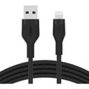 Belkin BOOST CHARGE™ Flex USB-A to Lightning Connector Soft-touch Silicone, 1M - Blac - SW1hZ2U6MTY1NDQ0NA==