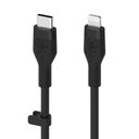 Belkin BOOST CHARGE™ Flex USB-C to Lightning Connector Soft-touch Silicone,3M-Black - SW1hZ2U6MTY1NDM5NA==