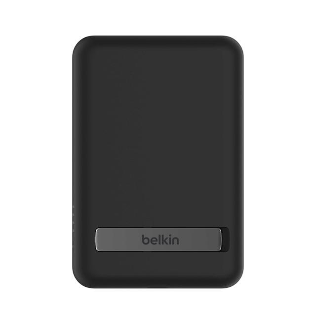 بطارية متنقلة لاسلكية 5000 ميللي أمبير مع ستاند أسود بيلكن Belkin Boost Charge  Magnetic Wireless Power Bank 5k+Stand - SW1hZ2U6MTY1NDU3MA==