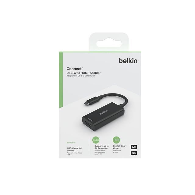 سلك تايب سي مع محول اتش دي بيلكن Belkin USB C to HDMI 2.1 Adapter - SW1hZ2U6MTY3OTgxNQ==