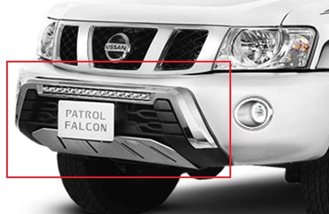 Falcon Front Bumper Guard and LED Lightbar and DRL Halo Fog Lights (Nissan Patrol Y61 VTC GU Safari Falcon Edition) - SW1hZ2U6MTY3MTU5MA==