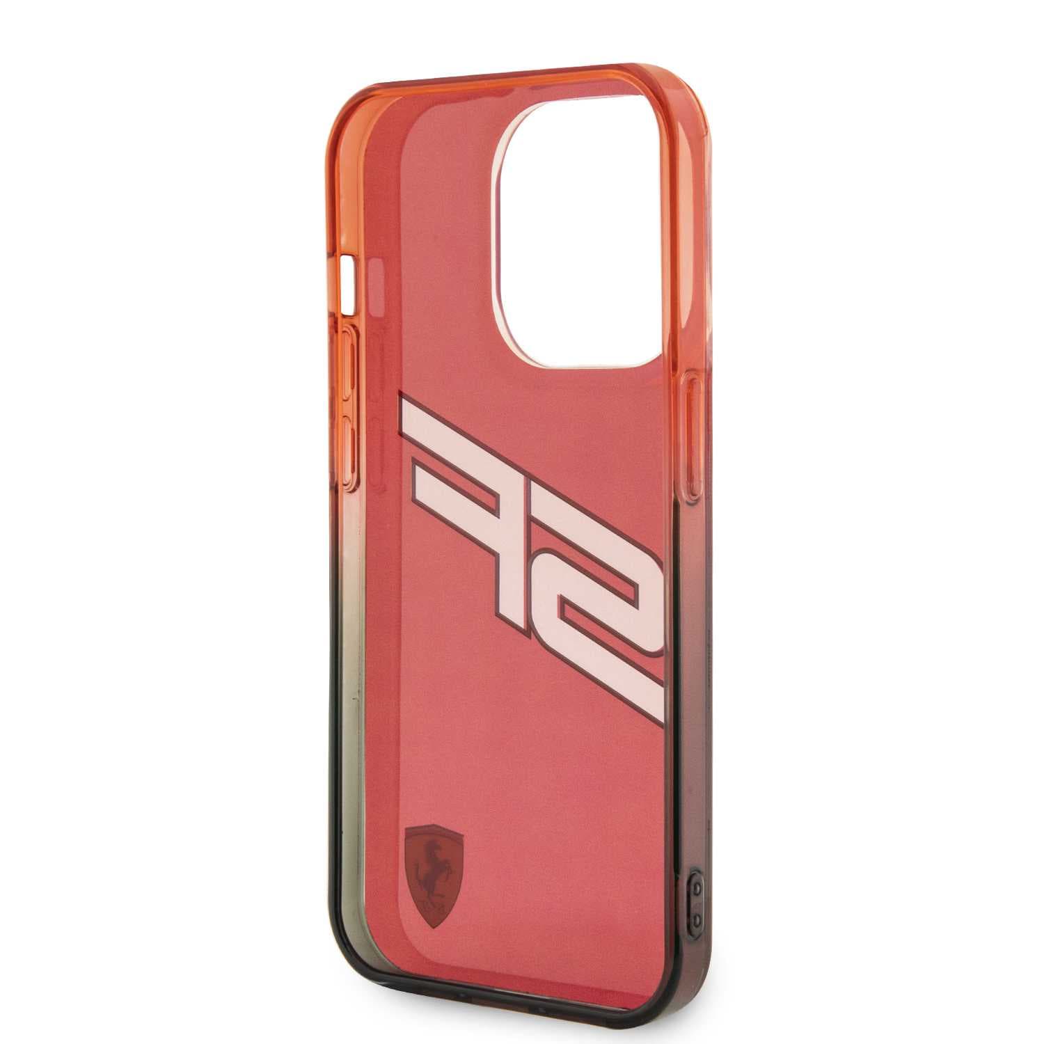 Ferrari SF Initials Case for iPhone 15 Promax - Transparent Red - cG9zdDoxNjQ0NjQ3