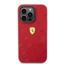 Ferrari Silicone Case with All Over SF Pattern for iPhone 15 Promax - Red - SW1hZ2U6MTY0NDU3NA==