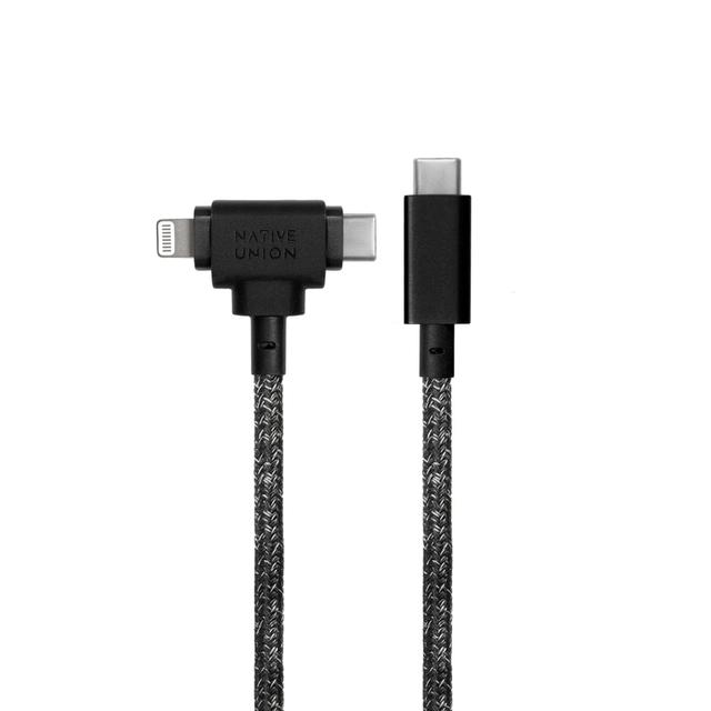 Native Union - Belt 1.8M Cable - Duo USB-C to ( C + Lightining)  - Cosmos - SW1hZ2U6MTY3OTgzNA==