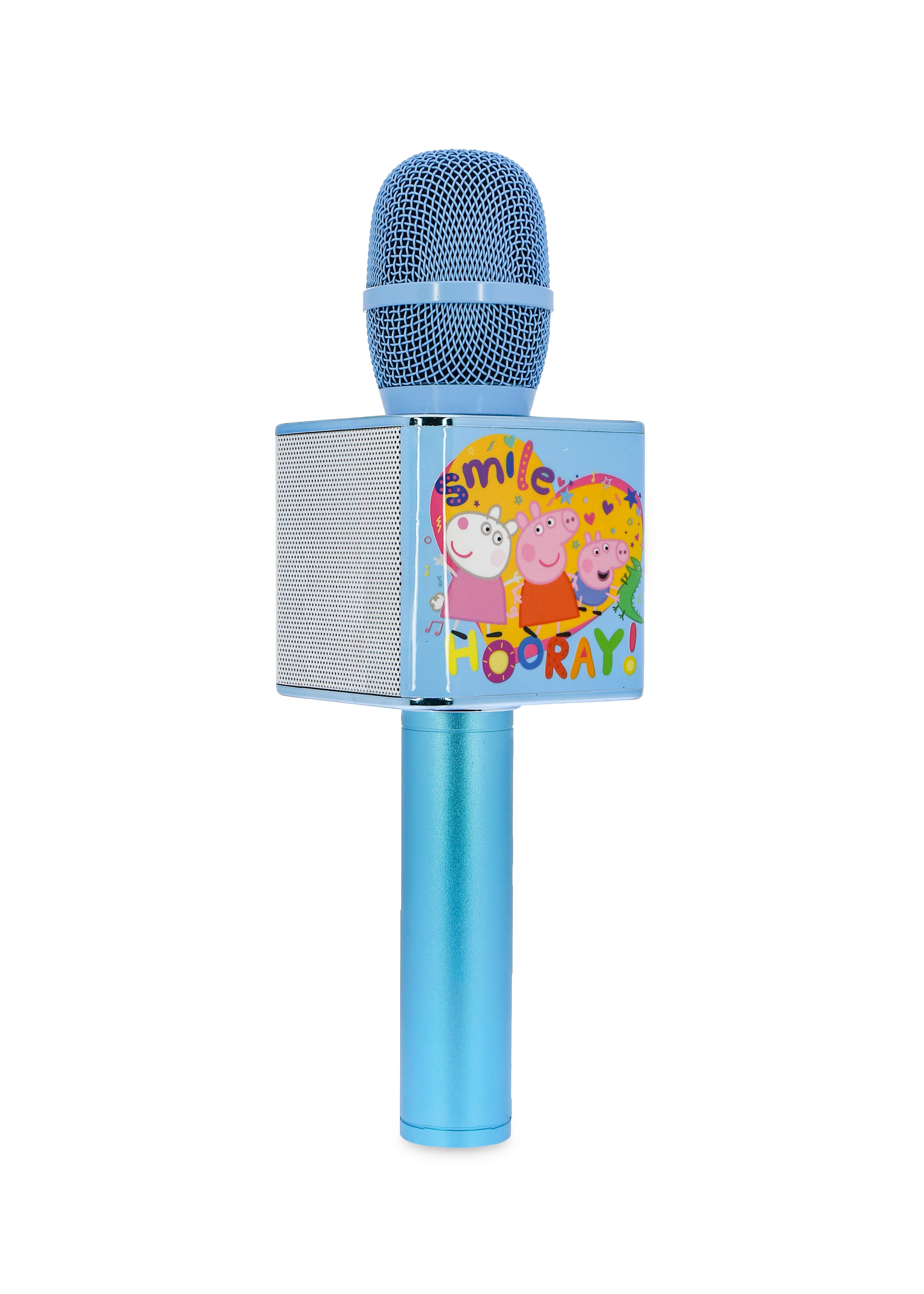 مايك غناء للاطفال بشخصية بيبا بيغ من او تي ل OTL Peppa Pig Karaoke Microphone with Bluetooth Speaker Blue
