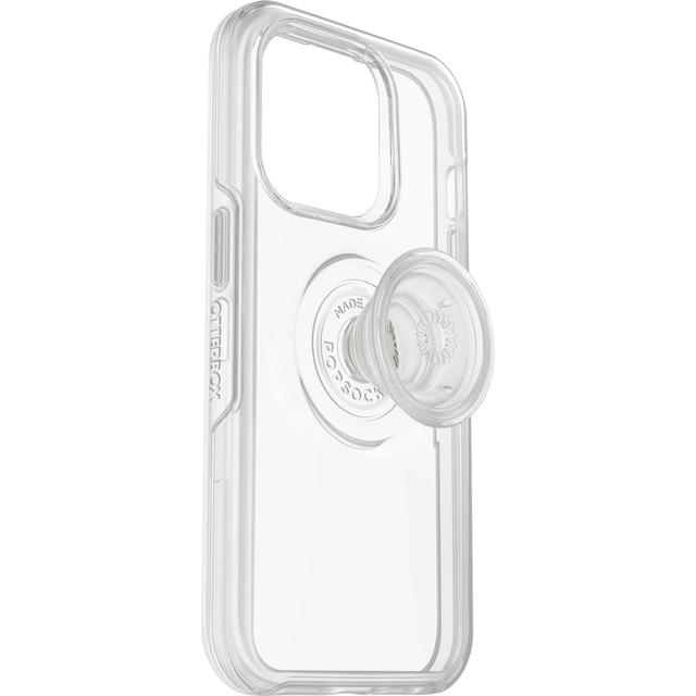 جراب ايفون 14 برو ماج سيف مع ساندة خلفية شفاف اوتر بوكس OTTERBOX iPhone 14 Pro Otter Pop Symmetry Case Clear - SW1hZ2U6MTY4MTE4OQ==