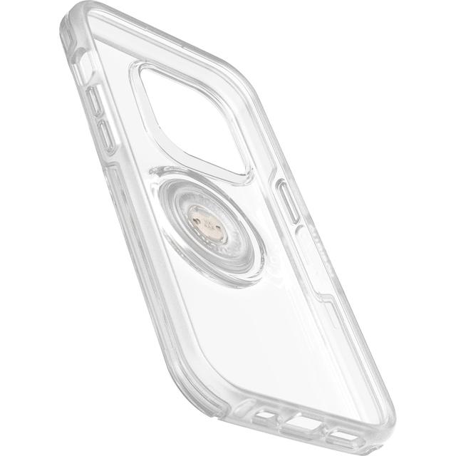 جراب ايفون 14 برو ماج سيف مع ساندة خلفية شفاف اوتر بوكس OTTERBOX iPhone 14 Pro Otter Pop Symmetry Case Clear - SW1hZ2U6MTY4MTE5MQ==