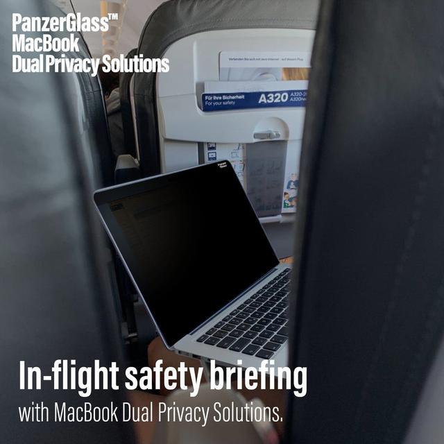 شاشة حماية خصوصية مغناطيسية ماك بوك اير برو بانزر جلاس PANZERGLASS Magnetic Privacy Screen Protector for 13.3 MacBook Air Pro - SW1hZ2U6MTY4MDU5NQ==