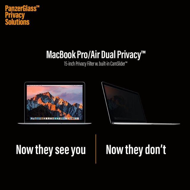شاشة لقافه ماك بوك 15.4 انش من بانزر جلاس PANZERGLASS Magnetic Privacy Screen Protector for 15.4'' MacBook Pro - SW1hZ2U6MTY3OTc0MQ==