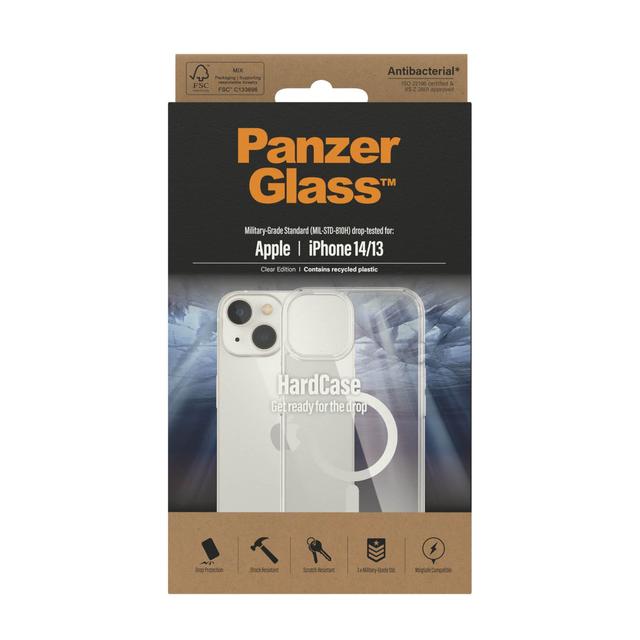 جراب ايفون 14 ماج سيف شفاف من بانزر جلاس PANZERGLASS iPhone 14 HardCase with MagSafe Clear - SW1hZ2U6MTY4MTM2NA==
