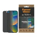 شاشة لقافه ايفون 14 برو بانزر جلاس PANZERGLASS iPhone 14 Pro Classic Fit Privacy Screen Protector Clear - SW1hZ2U6MTY4MDYwMA==