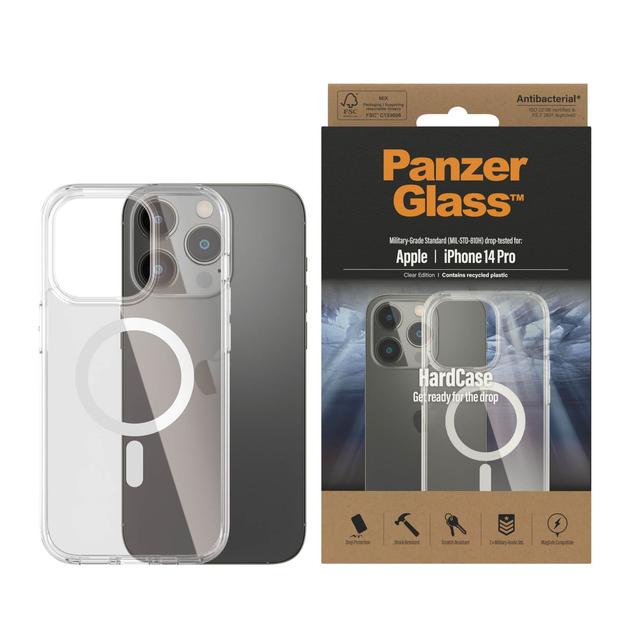 جراب ايفون 14 برو ماج سيف شفاف من بانزر جلاس PANZERGLASS iPhone 14 Pro HardCase with MagSafe Clear - SW1hZ2U6MTY4MDI1Nw==