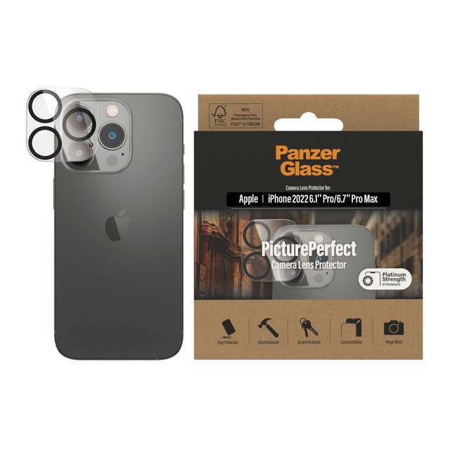 PANZERGLASS iPhone 14 Pro/14 Pro Max - Camera Lens Protector - Clear - SW1hZ2U6MTY4MTM3Nw==