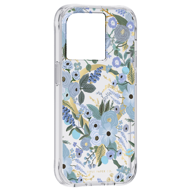 RIFLE PAPER CO. iPhone 14 Pro - Garden Party Blue with Magsafe - Clear - SW1hZ2U6MTY4MDE5Ng==