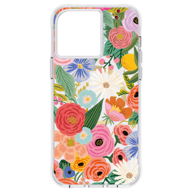 RIFLE PAPER CO. iPhone 14 Pro Max - Garden Party Blush with Magsafe - Clear - SW1hZ2U6MTY3OTczMA==