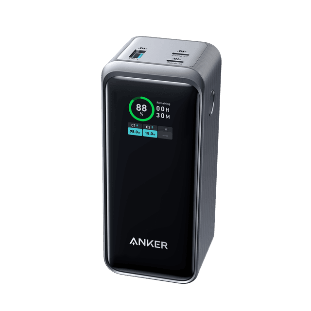 باور بانك شاحن متنقل انكر 20000 مللي أمبير 100 واط يو اس بي يدعم شحن اجهزة ماك بوك Anker 735 Power Bank PowerCore 20K - SW1hZ2U6MTY4MzgzMg==