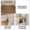 خيمة رحلات توبيز قابلة للطي 2 إلى 4 اشخاص Toby's Inflatable 02 Camping Tent - SW1hZ2U6MTc3NDk0MA==