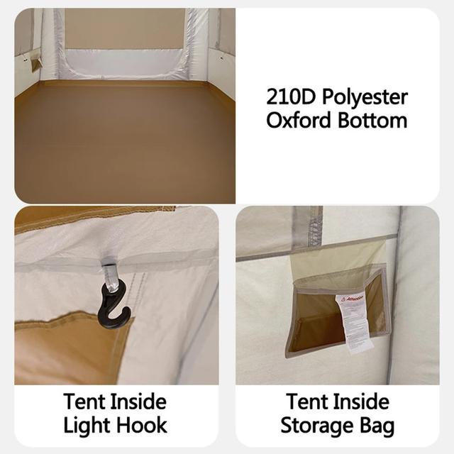 خيمة رحلات توبيز قابلة للطي 2 إلى 4 اشخاص Toby's Inflatable 02 Camping Tent - SW1hZ2U6MTc3NDk0MA==