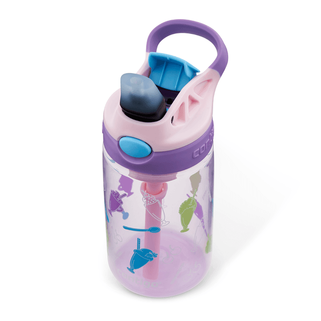 مطارة ماء للاطفال 420 مل بلاستيك شفاف كونتيجو Contigo Strawberry Shakes Autospout Kids Easy-Clean Bottle - SW1hZ2U6MTg0NjU5Nw==