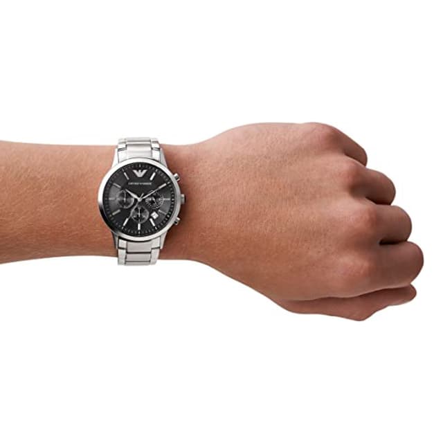 Order Emporio Armani Ar2434 Men's Chronograph Date Bracelet Strap