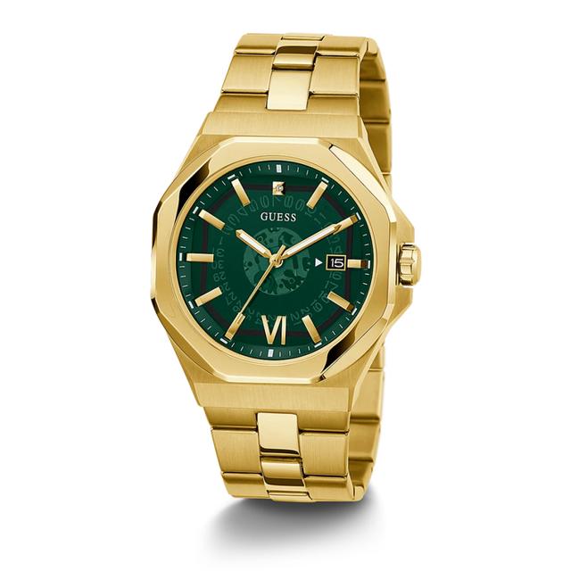 ساعات جيس رجالي Gw0573g2 قياس 42 ملم معدن ذهبي Guess Men's Gold Tone Case Gold Tone Stainless Steel Watch Gw0573g2 - SW1hZ2U6MTgyNzExNA==