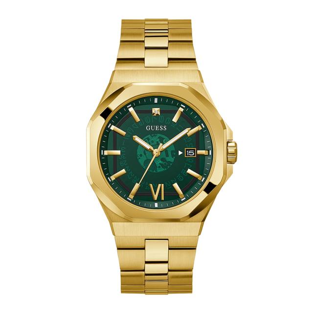ساعات جيس رجالي Gw0573g2 قياس 42 ملم معدن ذهبي Guess Men's Gold Tone Case Gold Tone Stainless Steel Watch Gw0573g2 - SW1hZ2U6MTgyNzEwNg==