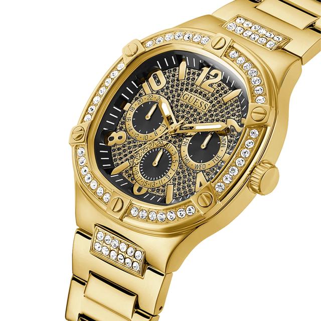 Guess Men's Gold Tone Case Gold Tone Stainless Steel Watch Gw0576g2 - SW1hZ2U6MTgyNzA2Nw==