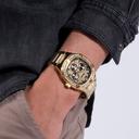 ساعات جيس رجالي Gw0576g2 قياس 46 ملم معدن ذهبي Guess Men's Gold Tone Case Gold Tone Stainless Steel Watch Gw0576g2 - SW1hZ2U6MTgyNzA3MQ==