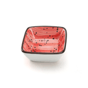 Porceletta Red Color Glazed Porcelain Square Dish 7 cm - SW1hZ2U6MTg1NDk0OA==