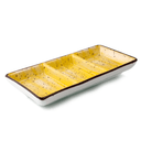 Porceletta Yellow Color Glazed Porcelain Rectangular Compartment Dish 7 - SW1hZ2U6MTg1NDIwNQ==