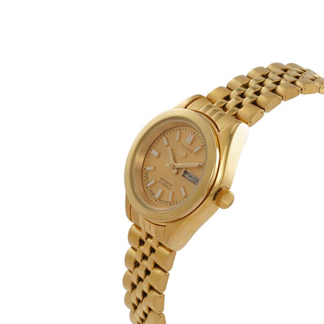 Order Seiko Women's 21 Jewels Automatic Gold-Tone Dial Stainless