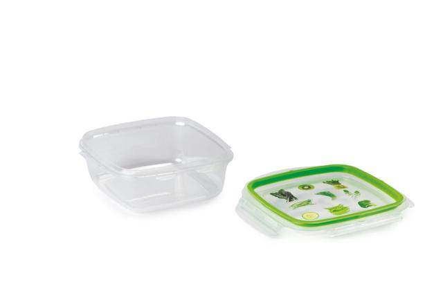 Snips 2 Pieces Snipslock Square Containers 500 ml Set Green Transparent PP TPE - SW1hZ2U6MTg1OTE5Nw==