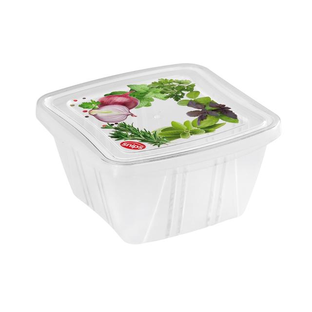Snips 3 Pieces Fresh Square Container 250 ml Set Colored Transparent PP - SW1hZ2U6MTg1OTMyNg==