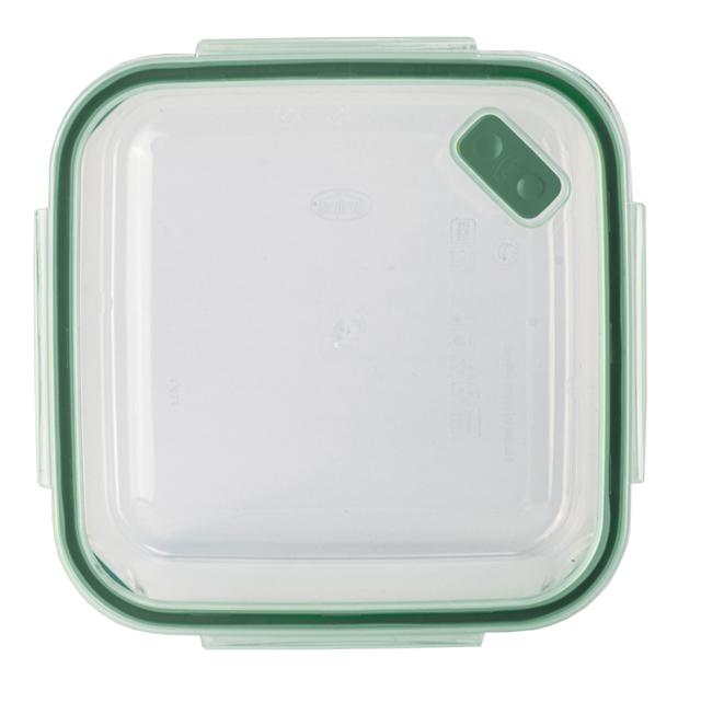 علبة بلاستيك بغطاء 1.4 لتر صناعة ايطاليا لون أخضر وشفاف من سنيبس Snips Tritan Renew Square Food Container - SW1hZ2U6MTg1ODU0Mw==