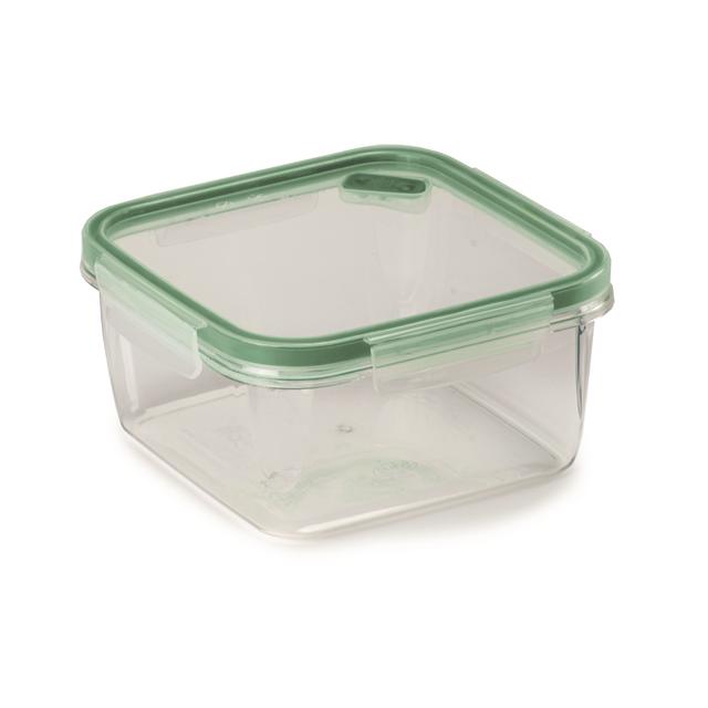 علبة بلاستيك بغطاء 1.4 لتر صناعة ايطاليا لون أخضر وشفاف من سنيبس Snips Tritan Renew Square Food Container - SW1hZ2U6MTg1ODU0Nw==