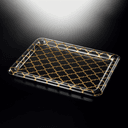 Vague Acrylic Traditional Tray Clear with Gold 50 cm Gold Transparent Acrylic - SW1hZ2U6MTg2Mjc4MA==