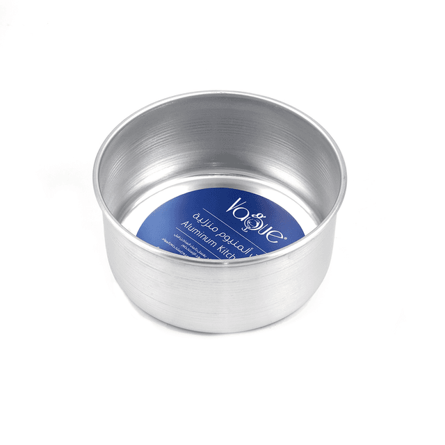 قالب كيك دائري المنيوم 20 سم بسماكة 1.3 مم لون فضي من ڨاج صناعة الأردن Vague Aluminium Cake Pot - SW1hZ2U6MTg2NzMxNw==