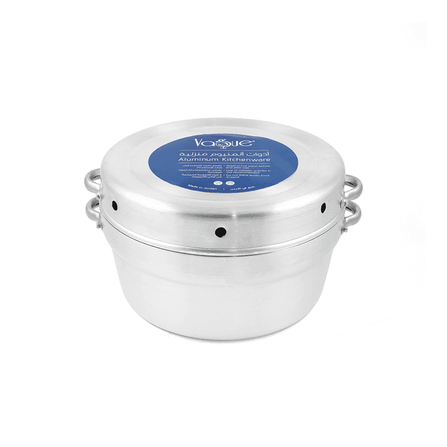 Vague Aluminium Cake Pot with Cover 24 cm/1.3 mm Silver Aluminium - SW1hZ2U6MTg2NzM1NA==