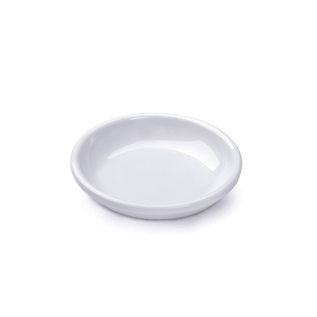 Vague Melamine Round Dish 11 cm White Melamine - SW1hZ2U6MTg2NjYxNg==