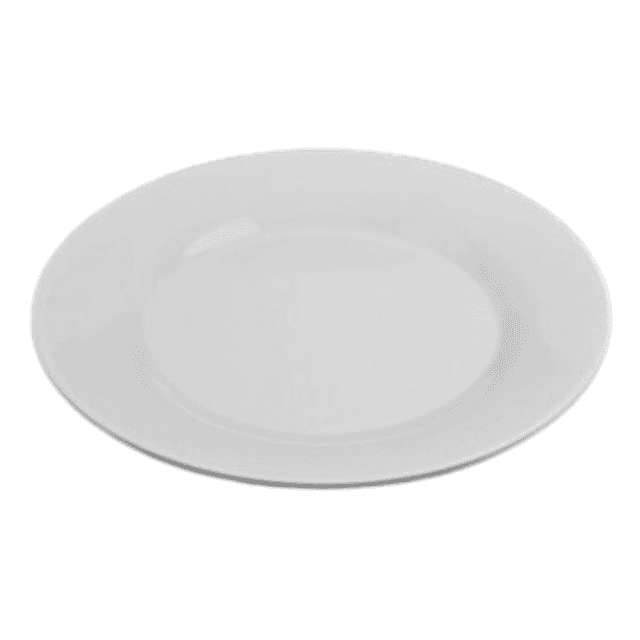 طبق تقديم دائري ميلامين 8 انش أبيض ڨاج Vague Melamine Round Meat Plate - SW1hZ2U6MTg2NjQ3Nw==
