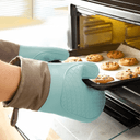 قفازات مطبخ سيليكون 29 × 18 سم أزرق ورمادي ڤاج Vague Silicone Oven Glove - SW1hZ2U6MTg2MDY5Mw==