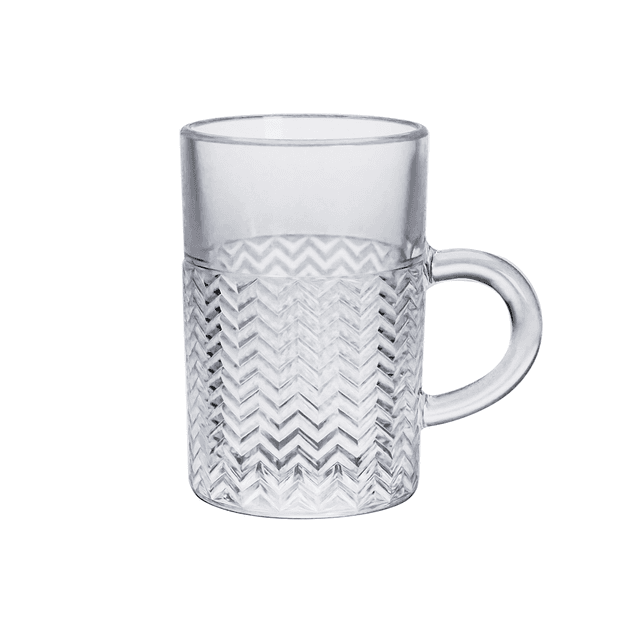 كاس شاهي 108 مل زجاج ڤاج Vague Tea Glass Cups Set 108 ml Transparent Glass - SW1hZ2U6MTg2NDQwNw==