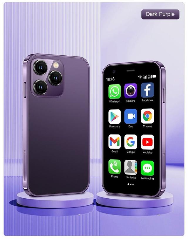 جوال صغير ميني ايفون XS15 أندرويد 1000 مللي أمبير Soyes XS15 3G Mini Smartphone - SW1hZ2U6MTkyNDY0NA==
