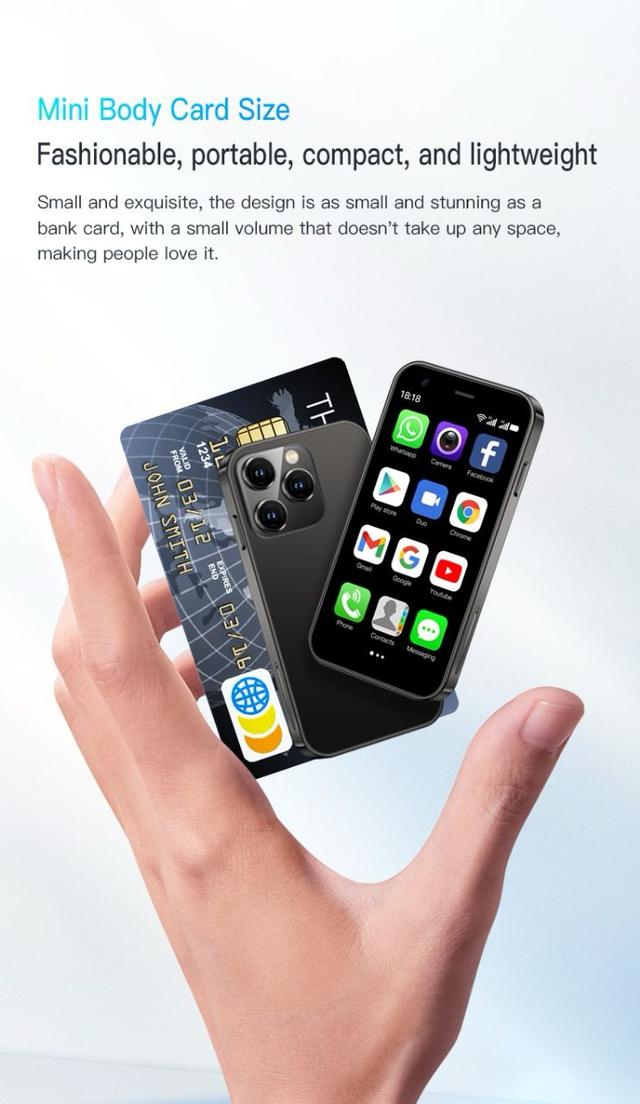 جوال صغير ميني ايفون XS15 أندرويد 1000 مللي أمبير Soyes XS15 3G Mini Smartphone - SW1hZ2U6MTkyNDYzMg==