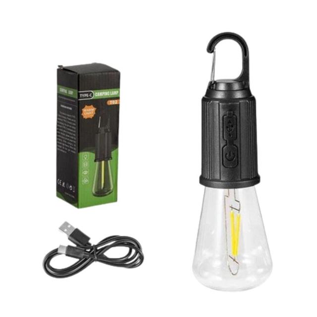 Portable Camping Bulb Light With Hook 400mAh - SW1hZ2U6MTkyMzIxMg==
