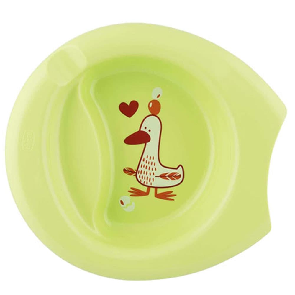 طبق طعام للاطفال أخضر شيكو Chicco - Easy Feeding Bowl 6m+ - Green
