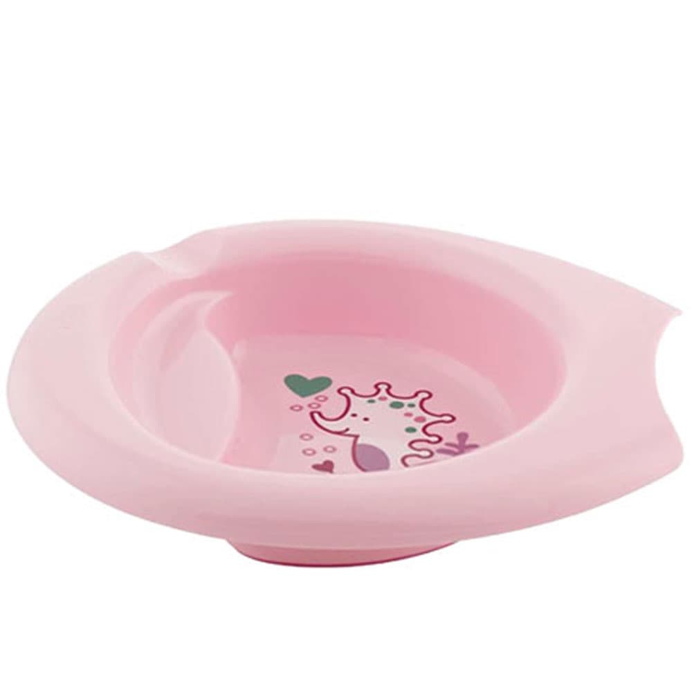 طبق طعام اطفال وردي شيكو Chicco - Easy Feeding Bowl 6m+ - Pink