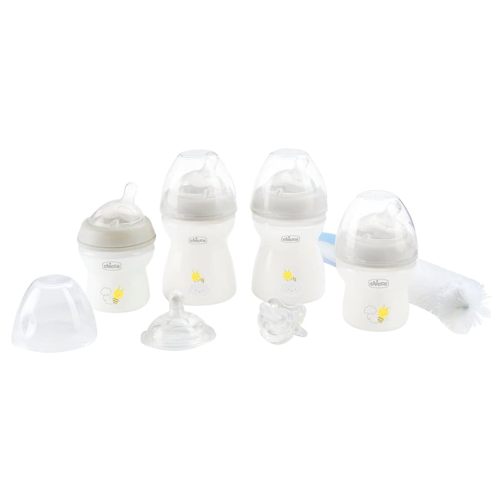 طقم رضاعات سيليكون أبيض تشيكو Chicco - First Starter Set - Large